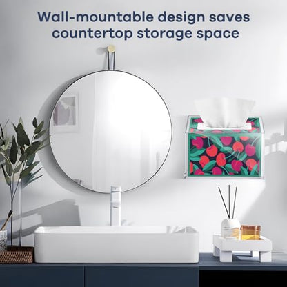 Acrylic Hand Towel Box Cover Compatible with Kleenex Disposable Hand Towels Wall-Mounted Paper Towel Dispenser Suitable for Tabletop, Bathroom, Car, and Office Use Valentine's Day Gifts (Clear) - color: Clear