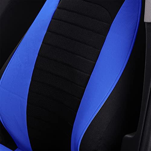 Moly Magnolia Car Front Seat Covers, Blue, Mesh, Universal Fit, Compatible with Car, Truck, Van, SUV, Automotive Front Seat Cover Pair - color: Blue