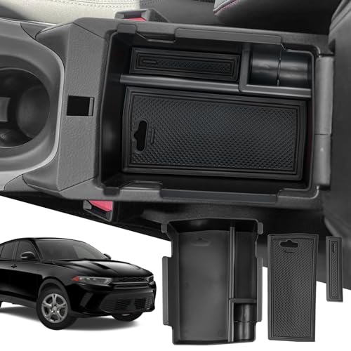 SXCY Fit 2023 2024 2025 2026 Jeep Compass/Dodge Hornet Center Console Organizer for Jeep Compass 2022-2025 2026 Accessories Armrest Console Insert Box 2025 2026 Compass Hornet ABS Storage Black - color: 2022-2026 Compass/Hornet Console Organizer Black
