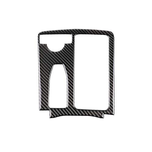 for Mercedes-Benz C E Class W204 W212 C180 C200 E260 E300 Real Soft Carbon Fiber Gear Shift Panel Cover Center Console Trim Frame Sticker Car Interior Accessories - color: Cup Holder A