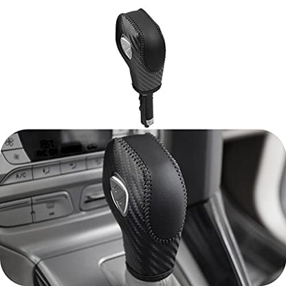 Auto Car Leather Gear Shift Knob Cover for Ford EcoSport Escape/Fusion/C-Max Energi Wagon/Fiesta/Focus/Transit Accessories