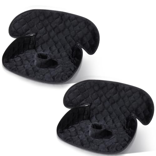 2 Pack Waterproof Piddle Pads, Potty Training Car Seat Protector & Reusable Liner – Non-Slip, Leak-Proof Cover for Car Seats, Strollers, High Chairs, Machine Washable (Black)