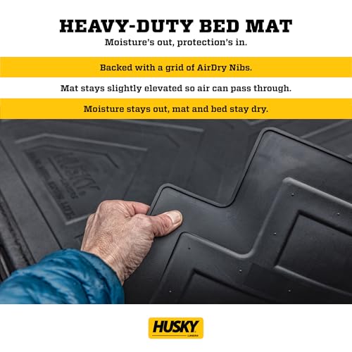 Husky Liners Custom Bed Liner | Fits 2015-2026 Ford F-150, 2022-2026 F-150 Lightning, 5'7" Bed (Will NOT fit w/Drop-in Bed Liners) | Bed Liner, 1-pc Black - 16008