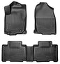 Husky Liners Weatherbeater Floor Mats | Fits 2013-2018 Toyota RAV4 (Excludes Hybrid) | Front & 2nd Row, 3-pc Black - 98971 - style: 2013 - 2018