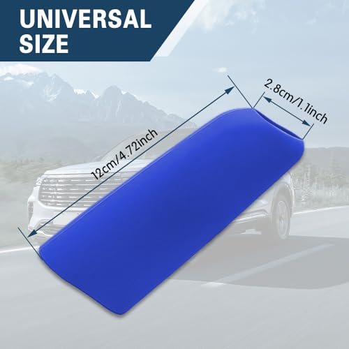 Car Handbrake Cover Gear Shift Knob Cover, Auto Comfortable Grip Handbrake Cover, Silicone handbrake Cover for Most Vehicle Handbrake - color: Blue