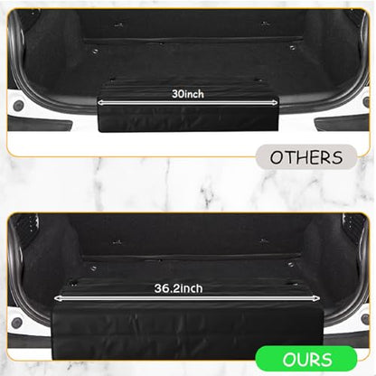Large Rear Bumper Protector for Cars 36 x 25 Inch Bumper Guard Foldable Protective Mat Dog Blanket Cargo Liner Preventing Scratches While Unloading and Loading for SUV Van Truck Vehicle - size: 36 x 25 Inches