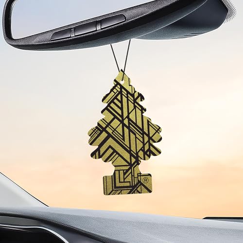 LITTLE TREES Car Air Freshener | Hanging Tree Provides Long Lasting Scent for Auto and Home | 24 Air Fresheners |Gold - color: Gold, size: 6 Count (Pack of 4)