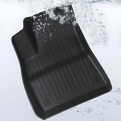 SUPER LINER Tesla Model 3 Floor Mats 2021 2022 2023 All-Weather Floor Mats Set (6 Pieces) | Custom Fit, Pet & Child-Friendly | Tesla Model 3 Cargo Liner Rear Cargo Tray Trunk Interior Accessories - size: For Model 3 2021-2023*6pcs