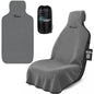 600g Ultra-Thick Car Seat Cover Towel,Heavy-Duty Absorbent Terry Cloth Sweat Protector for Gym,Beach&Athletes,Eco-Friendly Universal Fit for Sedans,SUV&Trucks,Non-Slip Machine Washable-Gray