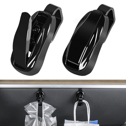 2PCS Glove Box Hook for Tesla Model Y Glove Box Organizer Bag Holder Storage Hanger Clip for 2024-2025 Tesla Model Y Interior Accessories, Unique Car Shape