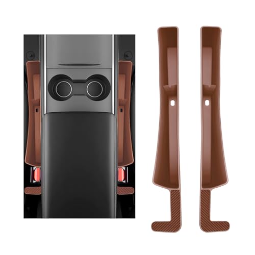 2PCS Car Seat Gap Filler, Automotive Seat Organizer Fill The Gap Between Seat and Console, Universal Car Gap Seat Storage for Phone Wallets and Keys, Car Accessories (Brown) - color: Brown
