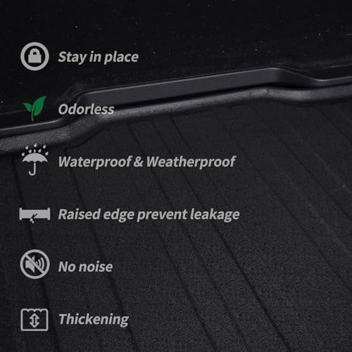 Large Cargo Liners Custom Fit 2024 2025 for Mazda CX90 CX 90 TPE All Weather Trunk Mat Accessories, Waterproof Rear Cargo Mat Easy to Clean for 2024 Mazda CX-90-Black - size: 2024 2025|For Mazda CX90|Cargo Mats