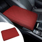 Hovom Car Center Console Armrest Pillow, 12.6"×7.87"×1.97" Leather Arm Rest Cover for Cars, Soft Comfortable Auto Armrest Cushion Pad, Vehicle Middle Console Cover, Car Accessories (Wine Red) - color: Wine Red
