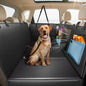 Dog Car Seat Cover for Back Seat 53", Upgraded PU Leather Back Seat Extender with Hard Bottom Holds 400LBS, Waterproof Anti-Scratch, Backseat Cover for Dogs in Car, SUV & Small Truck - size: Large
