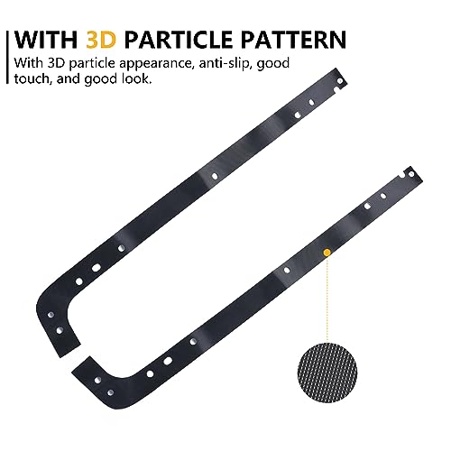 Rear Trunk Inner Sill Protector Guards Cover Trim Compatible with 2018-2026 Jeep Wrangler JL 4 Door 4XE Accessories Cargo Trunk 2 Sides Sill Scuff Plate Bumper Paint Protection, 2 Pack Black