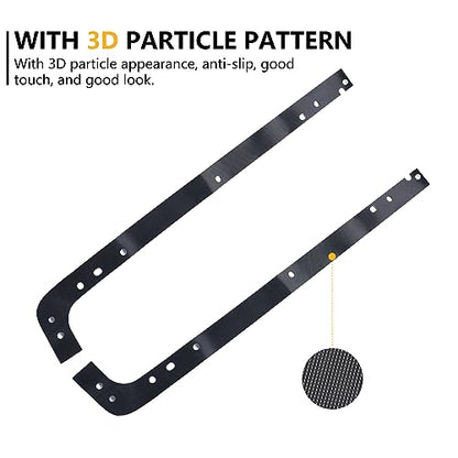 Rear Trunk Inner Sill Protector Guards Cover Trim Compatible with 2018-2026 Jeep Wrangler JL 4 Door 4XE Accessories Cargo Trunk 2 Sides Sill Scuff Plate Bumper Paint Protection, 2 Pack Black