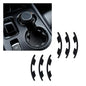 6PCS Car Cup Holder Insert Limiter Silicone,Curved Leaf Cup Holder Inserts for Car to Avoid Water Cups Shaking,Universal Self-Adhesive Cupholder Insert for Cars,SUVs