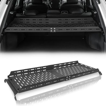 Rear Trunk Cargo Storage Racks for 2025 2026 Subaru Forester Accessories, Heavy Duty Trunk Cargo Basket Tray, Luggage Carrier Trunk Shelf (200 Lbs, Black)