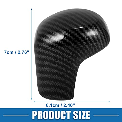Gear Shift Knob Cover Automatic Transmission Lever Trim for Honda Civic 10th Gen 2016 2017 2018 2019 2020 2021 ABS Carbon Fiber Pattern Black
