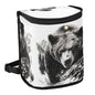 MNSRUU Car Trash Can with Lid, Bear Car Trash Bag Hanging Organizers and Storage for Front Back Seat, Leak-Proof Trash Bin - color: Bear A16970