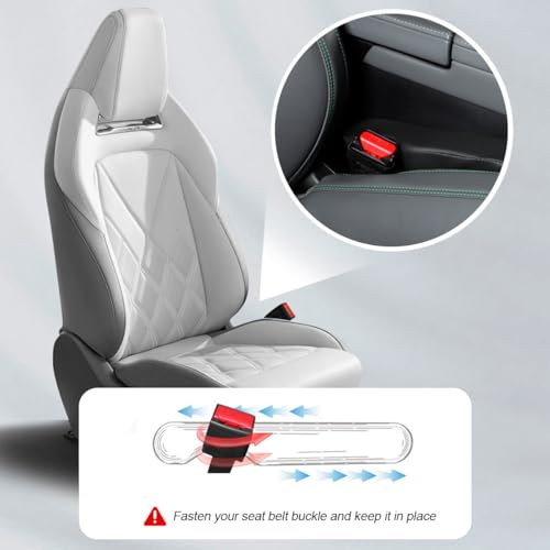 Mandark Car Seat Gap Filler, 2PCS Leather Vehicle Gap Stopper to Fill Between Seat and Console, Automotive Crevice Plug Blocker Accessories from Dropping, Universal for SUV, Sedan, Truck (Black) - color: Black