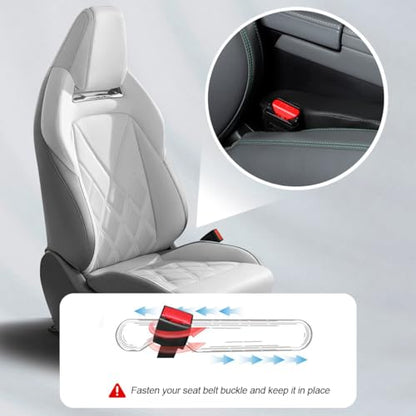 Mandark Car Seat Gap Filler, 2PCS Leather Vehicle Gap Stopper to Fill Between Seat and Console, Automotive Crevice Plug Blocker Accessories from Dropping, Universal for SUV, Sedan, Truck (Black) - color: Black