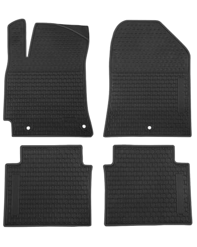 Car Floor Mats Custom Fit for Hyundai Elantra 2020 2019 2018 2017 Odorless Washable Heavy Duty Rubber (All Weather) Floor Liners Black
