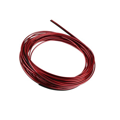 Motoforti Car Interior Gap Door Edge Trim Strip Line Chrome Red 8m 26.25ft Long-Lasting