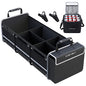 Waterproof Trunk Organizer with Insulated Leakproof Cooler Bag, Foldable Cover, Adjustable Securing Straps (Black)