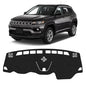 KUST Black Dash Cover for Jeep Cherokee Latitude 2014-2023 Polyester Dashboard Cover Non-Slip Center Console Dash Cover Interior Accessories for Cherokee - size: Cherokee Latitude 14-23(black)