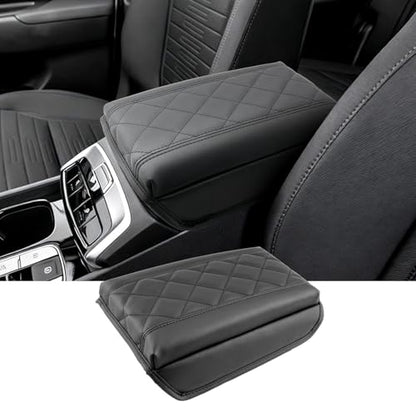2022-2026 Santa Cruz Center Console Cover for Hyundai Santa Cruz (SE/SEL/Night/SEL Premium/SEL Activity/XRT/Limited), Cushion&Comfy Leather Armrest Cover 2025 Santa Cruz Accessories (Padded) - color: (for Santa Cruz) - Padded