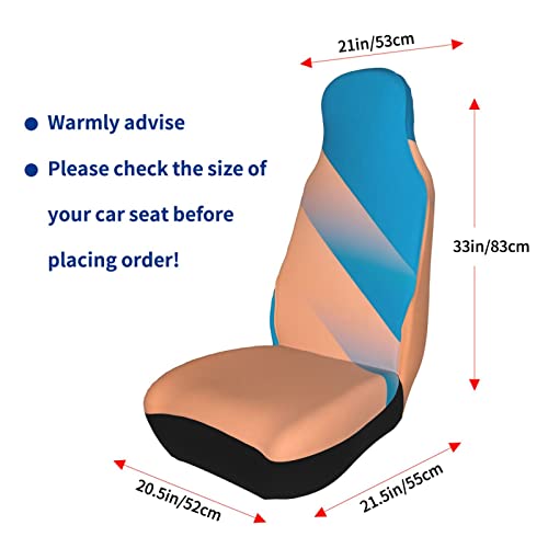 Custom Car Seat Covers for Front Seats Add Your Image Text Logo Personalized Seat Protector Case Customize Elastic Universal Auto Interior Cover Fit Most Car (2 Car Seat Cover) - style: 2 Car Seat Cover