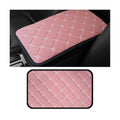 HZEL Car Center Console Cushion Pad, PU Leather Vehicle Armrest Protection Cover, Waterproof Automotive Interior Arm Rest Seat Box Mat Accessories, Universal for SUV, Sedan, Truck (Pink) - color: Pink
