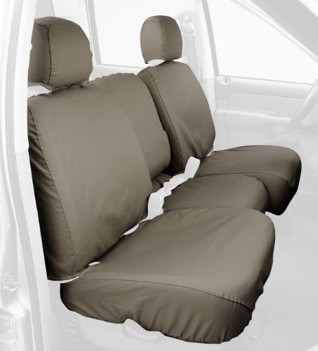 Covercraft Custom-Fit Rear- Third Seat Bench SeatSaver Seat Covers - Polycotton Fabric, Sand - color: Sand