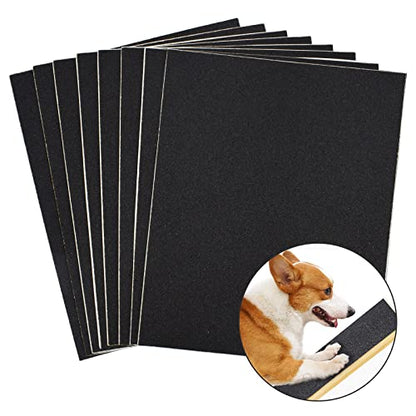 Dog Scratch Door Protector Dog Scratching Dog Scratch Pad Replaceable Sticky Sandpaper Dog Scratch Nail File Scratch Board for Cat Claw Care (11 * 9in)