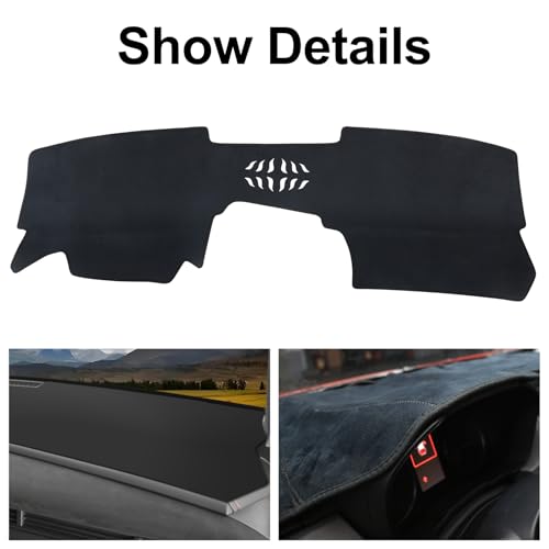 Dashboard Cover Mat for Mazda 2020-2025 2026 CX-30 CX30 Accessories (Without HUD) Black Flannel Material Anti-Slip Dash Cover Mat Sunshade Glare UV Rays Protector - size: for Mazda 2020-2026 CX-30 (Without HUD)