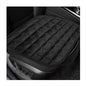 DXNQ Car Seat Cushion, Soft Plush Auto Seat Cover with Non-Slip Silicone Bottom & Storage Pocket, Universal Breathable Vehicle Seat Cushion Pad for Car Truck SUV, Black - color: Black