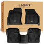LASFIT Floor Mats for 2017-2020 Lincoln Continental, Custom Fit All Weather TPE Floor Liners, Full Coverage 1st & 2nd Row 3-Piece Set, Black - size: 2017-2020|For Lincoln Continental|Floor Mats