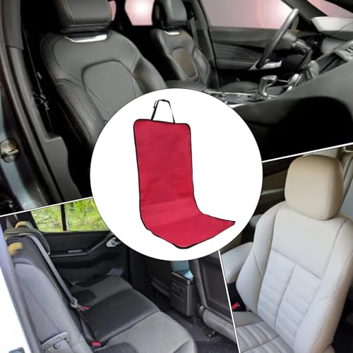 Pet Car Cover - Waterproof Seat Pad, Non Slip Cushion Protector, Soft Sturdy Easy Install, Interactive Keeps Seats Clean, Excellent Pet Travel Gear, Family Road Trip Sedan Truck 41.73x19.29 Inches - color: Red