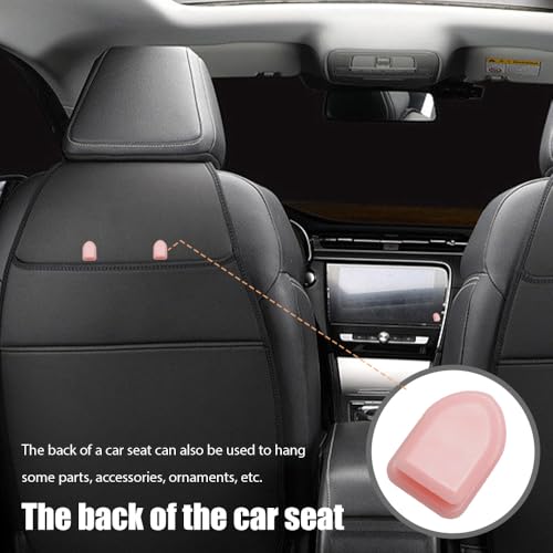 5PCS Car Dashboard Mini Hooks, Car Key Holder, Multifunctional Auto Dashboard Hook, Universal Interior Auto Accessories Self Adhesive Backseat Hanger for Key, Mask, Charging Cable - color: Pink