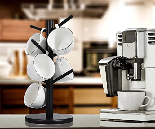 MyLifeUNIT Mug Holder Tree, Coffee Cup Holder with 6 Hooks (Black) | MyLifeUNIT - color: Black