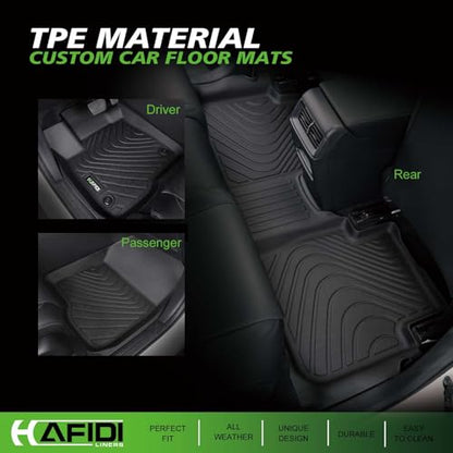 HAFIDI® Floor Mats & Cargo Liner & Seatback Cargo Set for 2024 2025 2026 Chevy Traverse 7 Seats & 2025 2026 Buick Enclave & 2024-2026 GMC Acadia 7 Seats (Not for 2024 Traverse Limited) - style: 1) For Enclave 2025 2026 & Chevy Traverse 2024-2026 Full Set