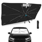 Windshield Sun Shade Umbrella for Honda Odyssey 2018-2026, Foldable Car Sunshade with 360° Bendable Handle and Rearview Mirror Cutout, UPF 50+ Titanium Silver Coating for UV Heat Insulation - size: For Honda Odyssey 2018+
