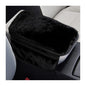 Car Armrest Cover, Soft Fluffy Leather Plush Vehicle Center Console Pad with 2 Storage Bags, Furry Automotive Interior Arm Rest Seat Box Cushion Protector Accessories, Universal Fit (Black)