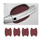 4PCS Car Handle Cup Stickers, Carbon Fiber Scratch Auto Door Protective Film, Non-Marking Bowl Protector, Universal Paint Cover Guard for Most Cars, SUV (Wine Red/4PCS) - color: Wine Red/4PCS