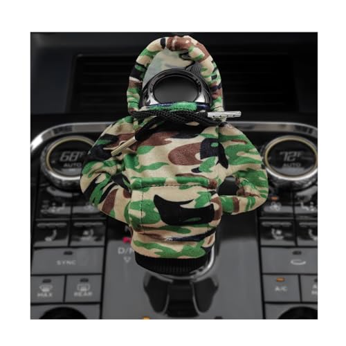 Car Gear Shift Hoodie Cover, Fashionable Gear Shift Knob Hoodie Protector, Upgraded Funny Gear Shift Hoodie Decoration for Most Manual Shift Knobs, Interior Car Accessories (Camouflage) - color: Camouflage