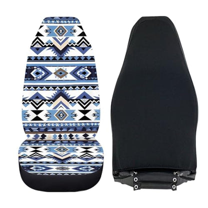 Dreaweet Aztec Seat Covers for Cars SUV Trucks Native American Indian Tribal Navajo Car Seat Covers Front Seats Only,Southwestern Car Accessories Interior - color: Aztec Tribal Pattern
