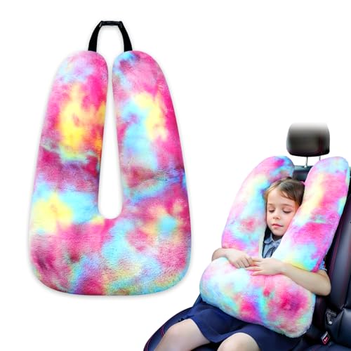 Car Pillow - Soft Adult and Child Car Sleeping Neck Head Support H-Shape Travel Pillow Cushion Car Seat Safety