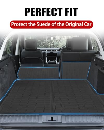 Cargo Liner Compatible with 2014-2022 Range Rover Sport Trunk Mat Cargo Mat Back Seat Cover Protector (Backrest Mats+Trunk Mat)