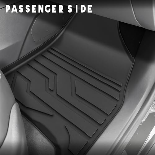 KARPAL Floor Mats for 2024 2025 2026 Chevy Traverse 7 Seats & 2025 2026 Buick Enclave 7 Seats Captain Chairs, All-Weather TPE Custom Fit Floor Liners Car Accessories - style: 2024-2026 | For Chevy Traverse | Full Set